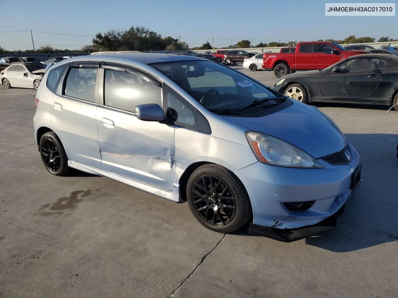 2010 Honda Fit Sport VIN: JHMGE8H43AC017010 Lot: 77199324