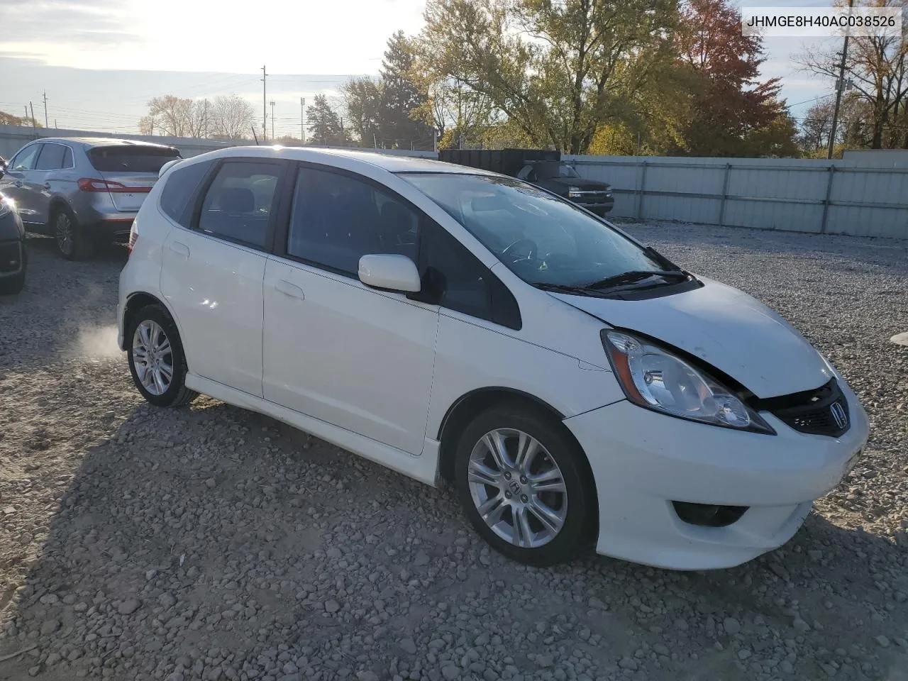 2010 Honda Fit Sport VIN: JHMGE8H40AC038526 Lot: 77464974