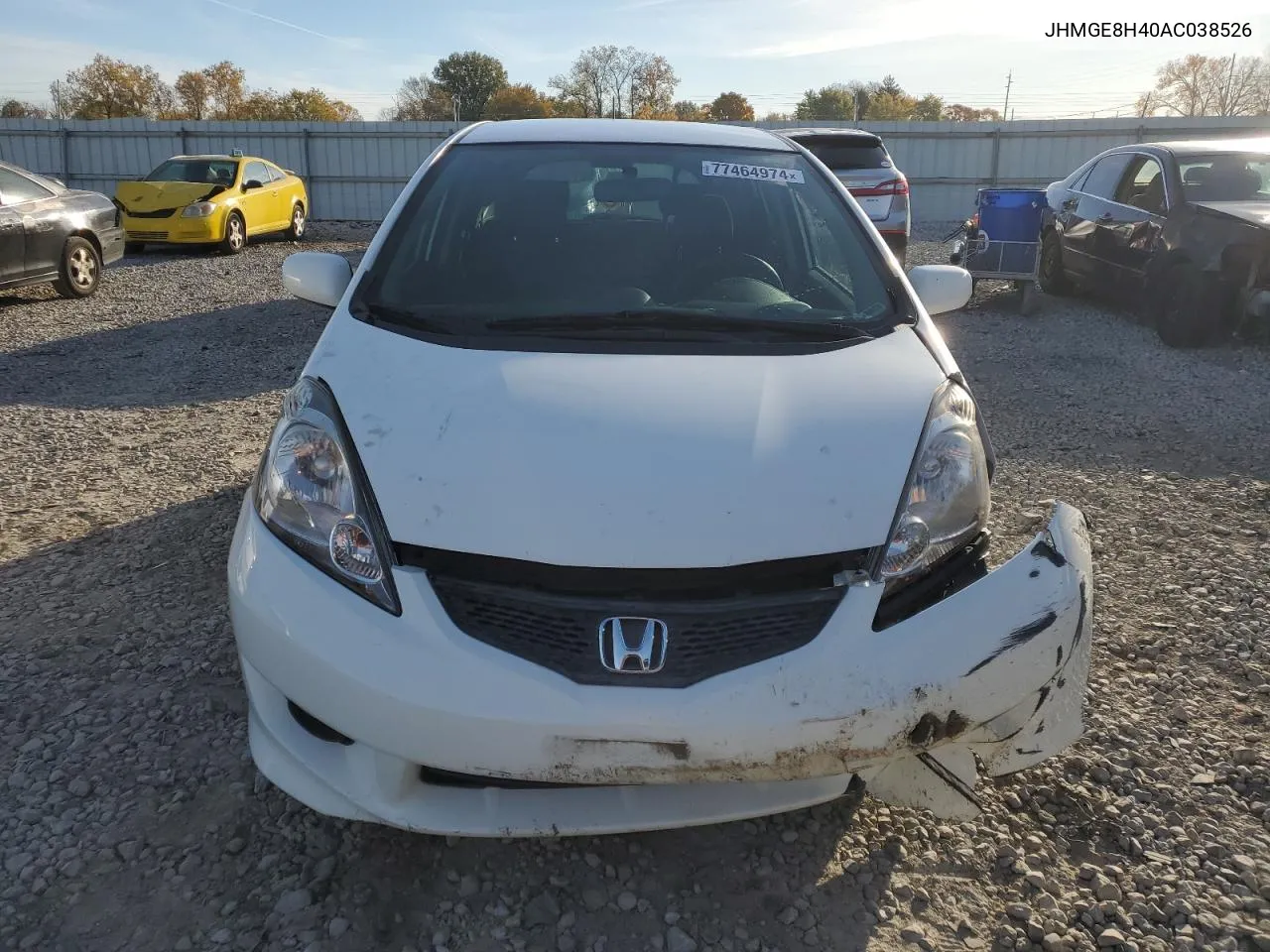 2010 Honda Fit Sport VIN: JHMGE8H40AC038526 Lot: 77464974