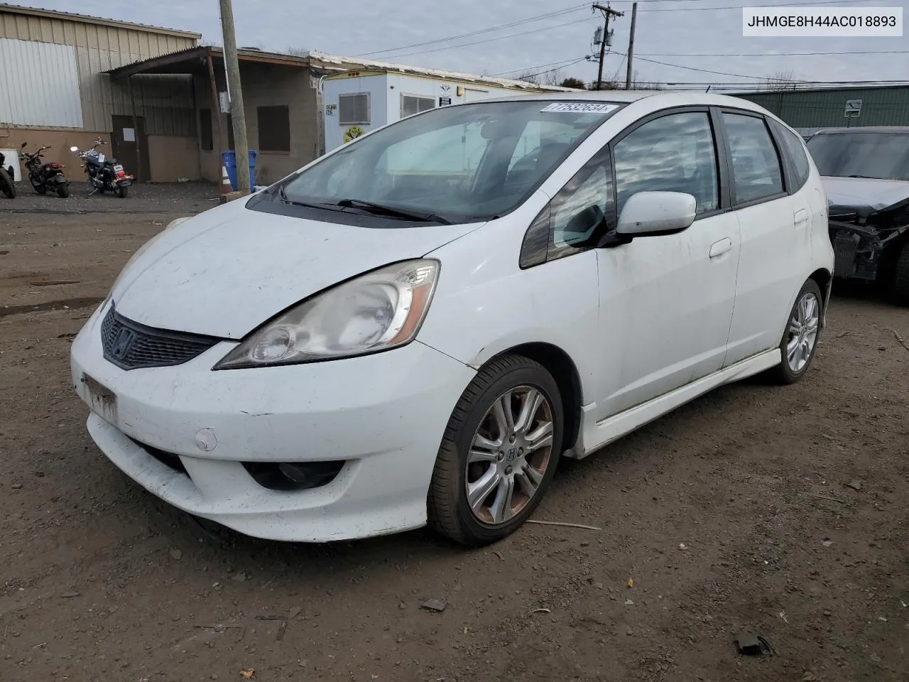 2010 Honda Fit Sport VIN: JHMGE8H44AC018893 Lot: 77532634