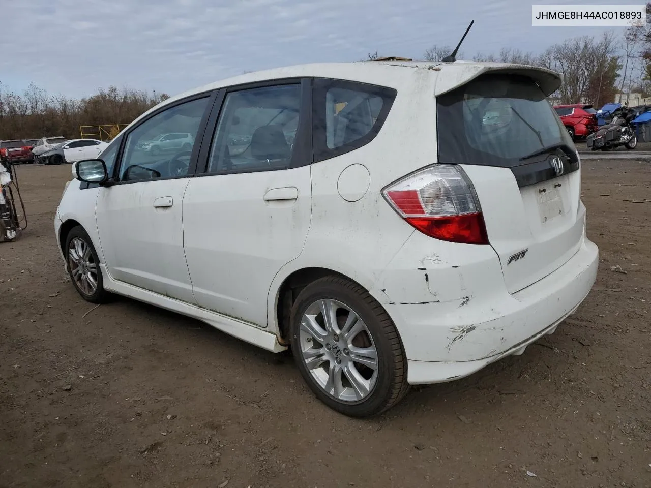 JHMGE8H44AC018893 2010 Honda Fit Sport