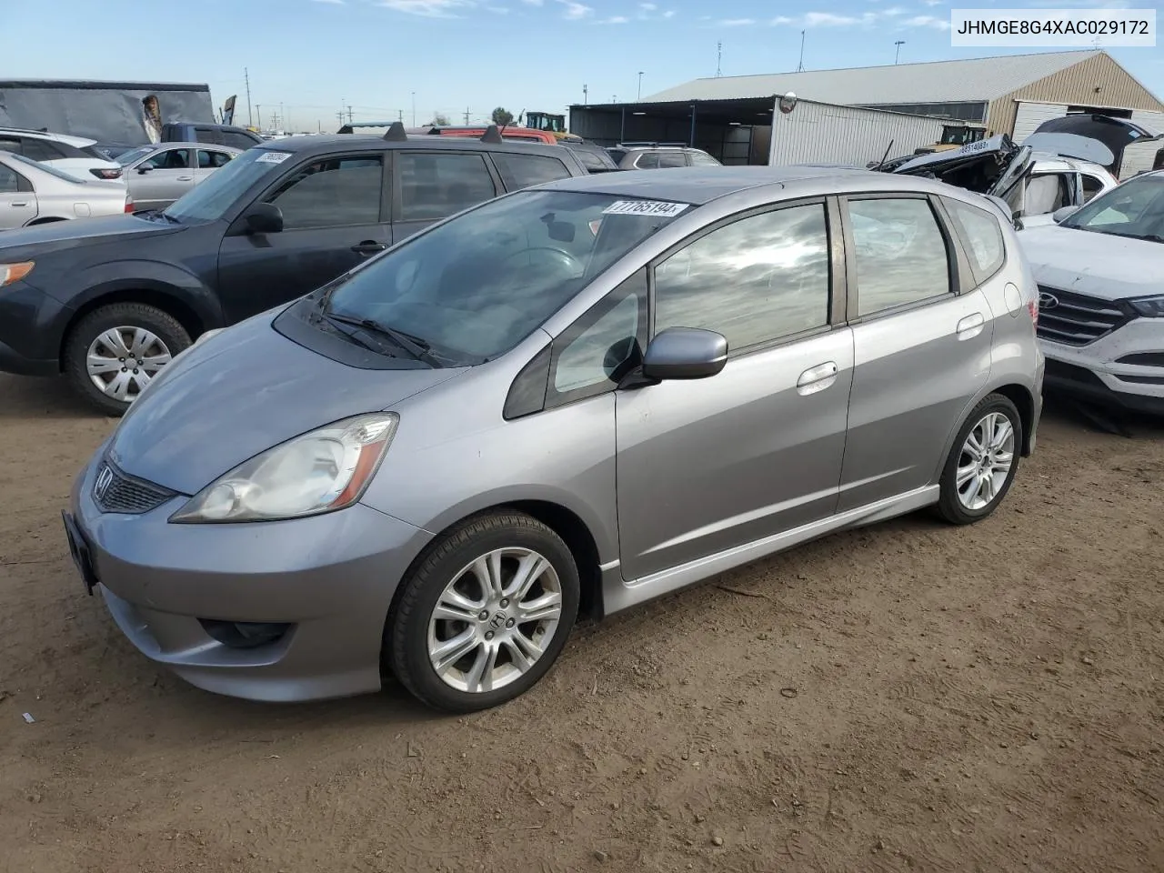 2010 Honda Fit Sport VIN: JHMGE8G4XAC029172 Lot: 77765194