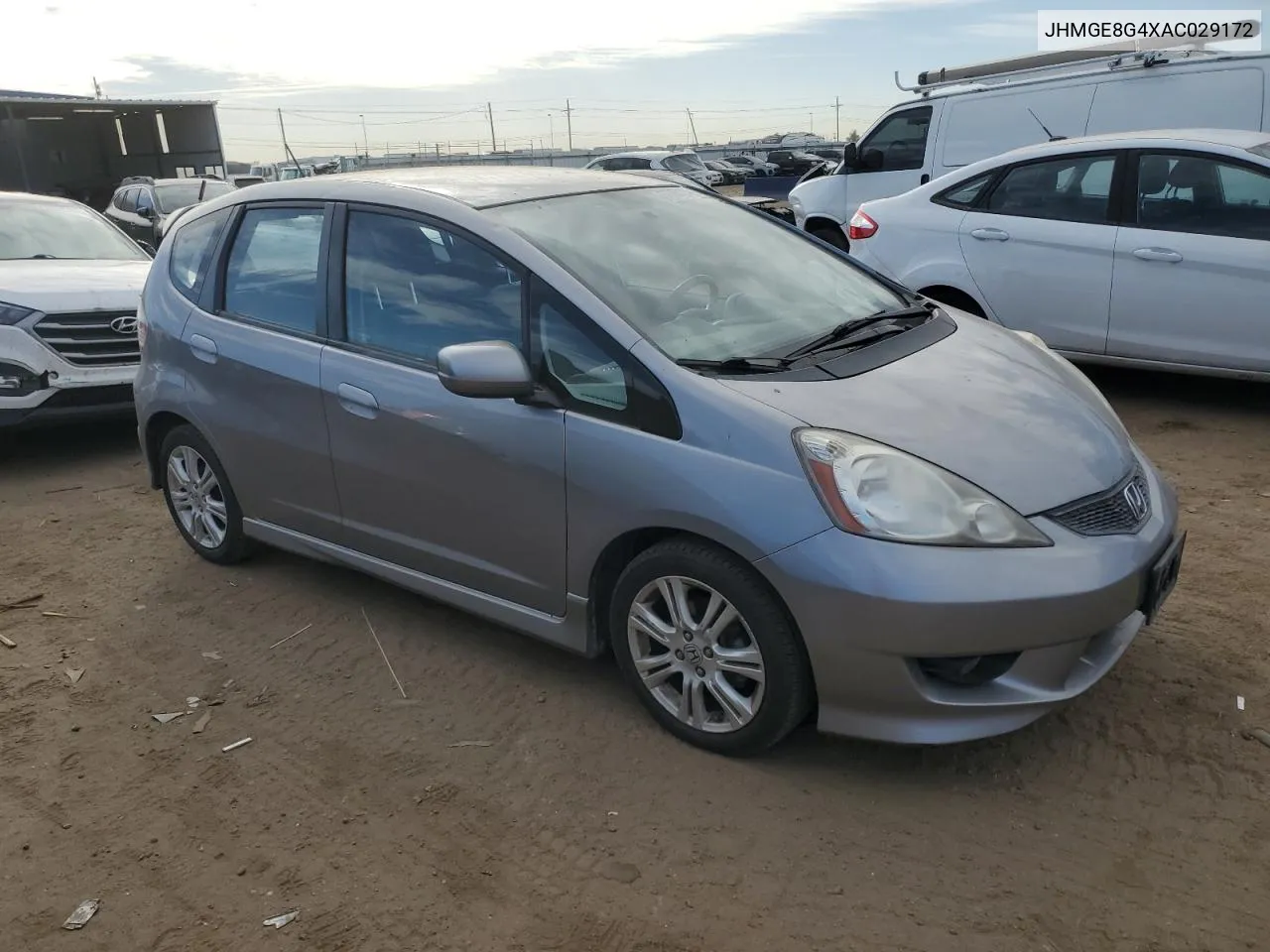 2010 Honda Fit Sport VIN: JHMGE8G4XAC029172 Lot: 77765194