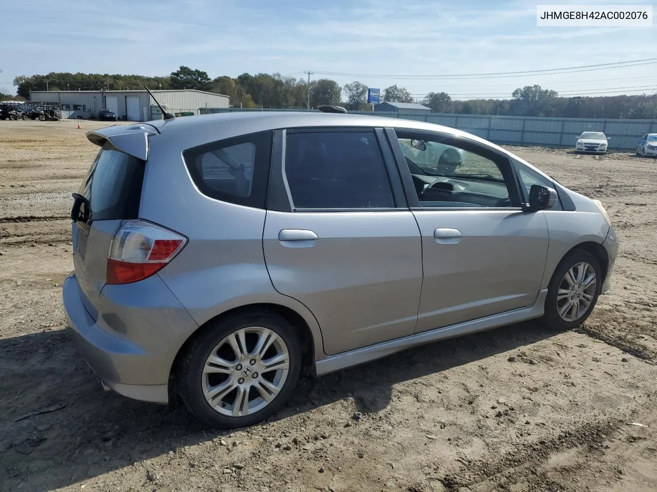 2010 Honda Fit Sport VIN: JHMGE8H42AC002076 Lot: 78514844