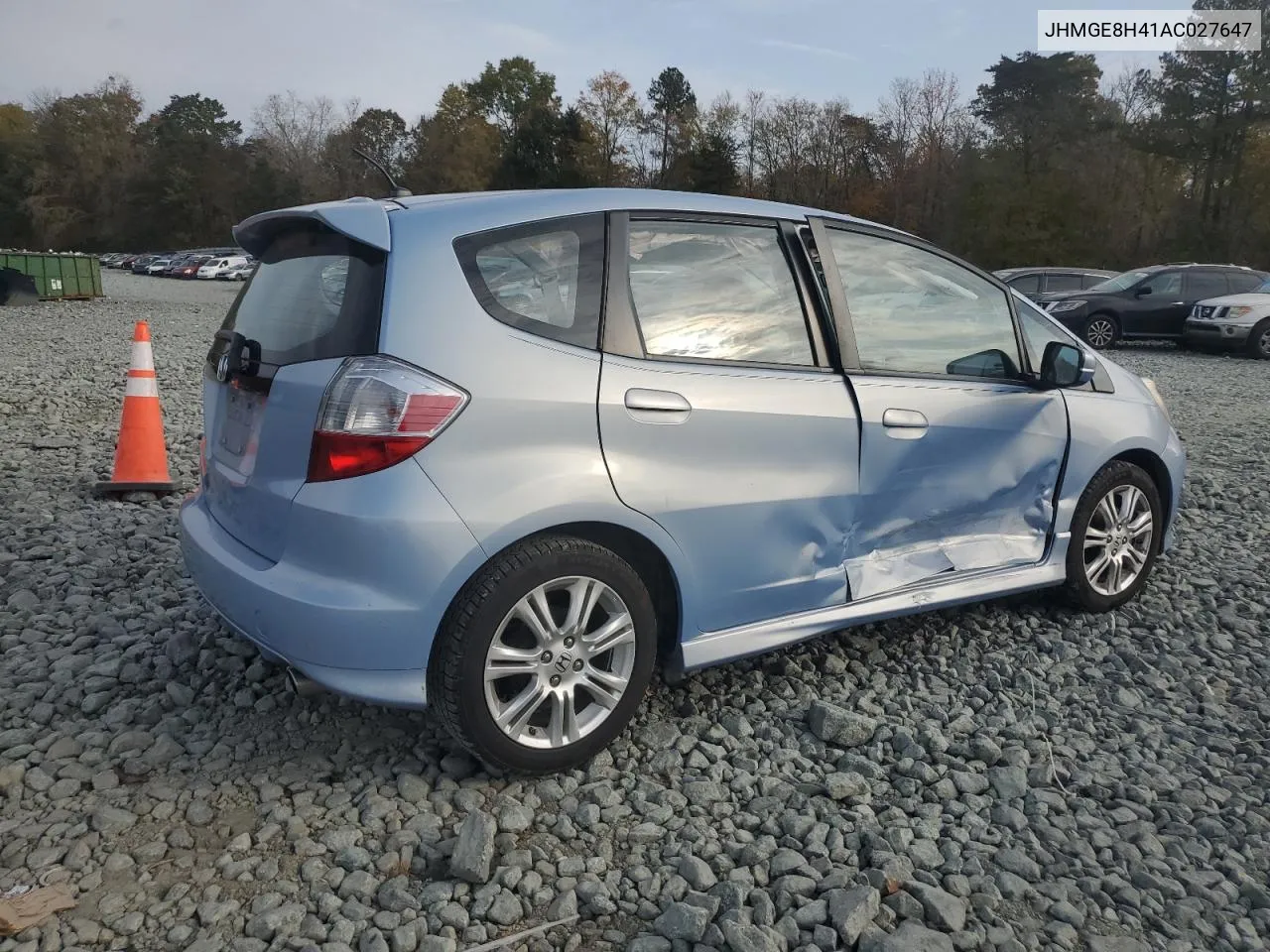 2010 Honda Fit Sport VIN: JHMGE8H41AC027647 Lot: 78932654