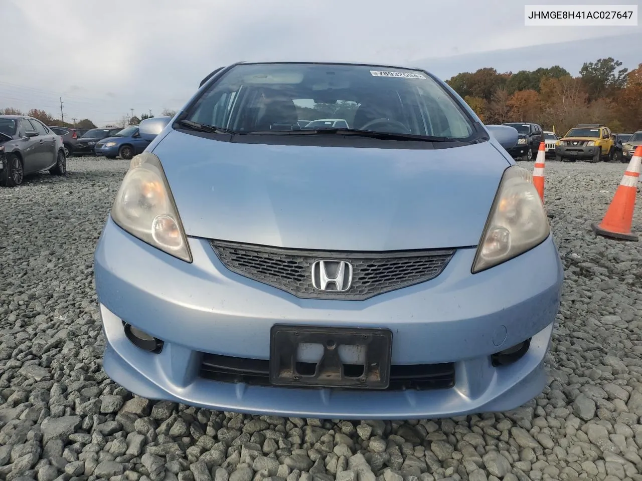 2010 Honda Fit Sport VIN: JHMGE8H41AC027647 Lot: 78932654