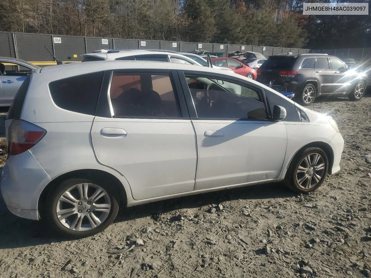 2010 Honda Fit Sport VIN: JHMGE8H48AC039097 Lot: 79665824