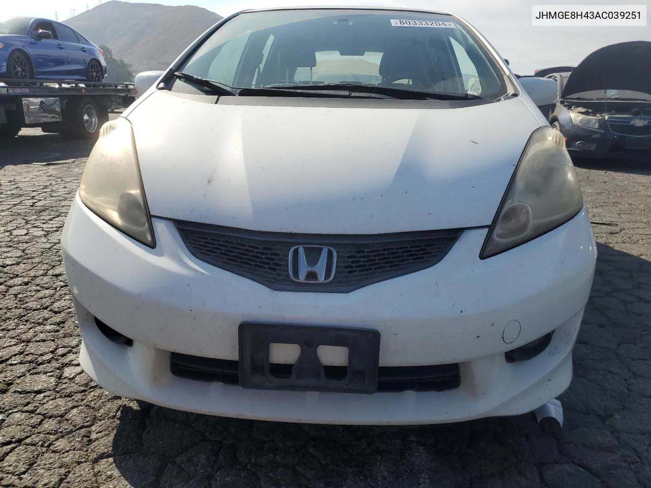 2010 Honda Fit Sport VIN: JHMGE8H43AC039251 Lot: 80333204