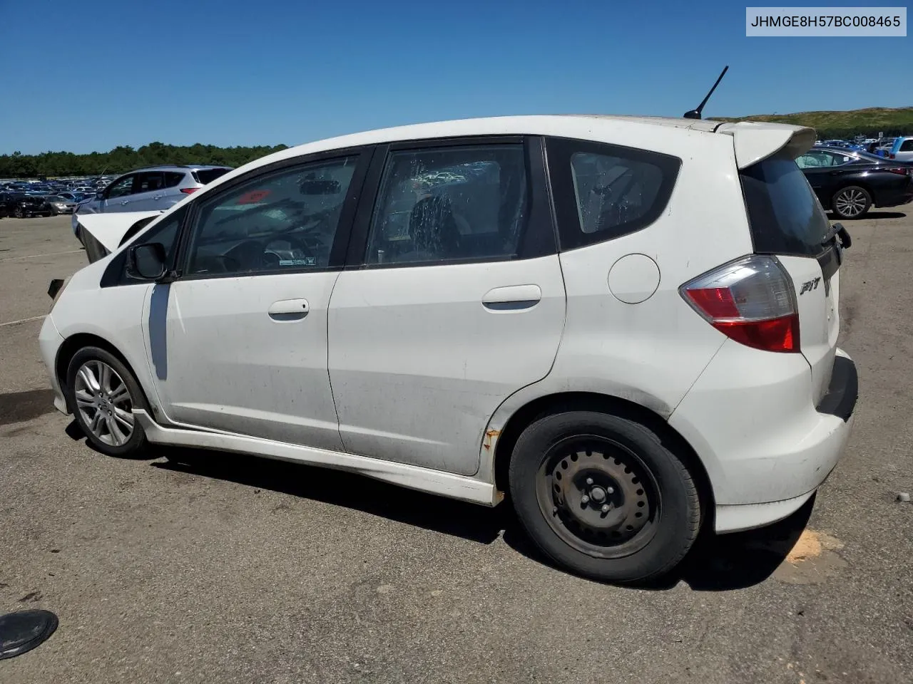 JHMGE8H57BC008465 2011 Honda Fit Sport