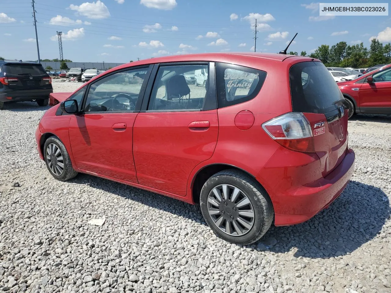 2011 Honda Fit VIN: JHMGE8H33BC023026 Lot: 66523524