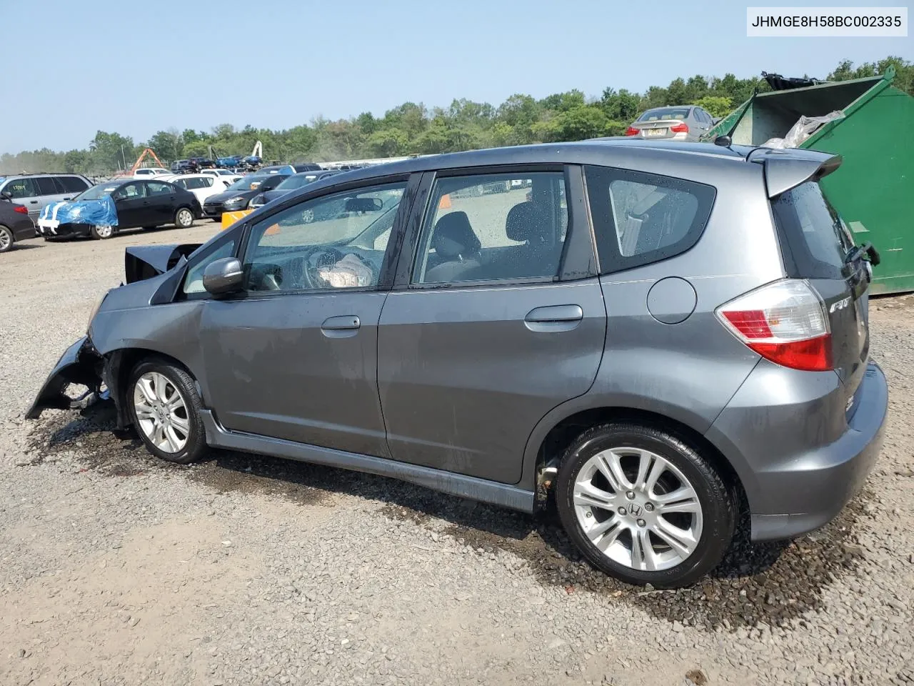 2011 Honda Fit Sport VIN: JHMGE8H58BC002335 Lot: 67214254