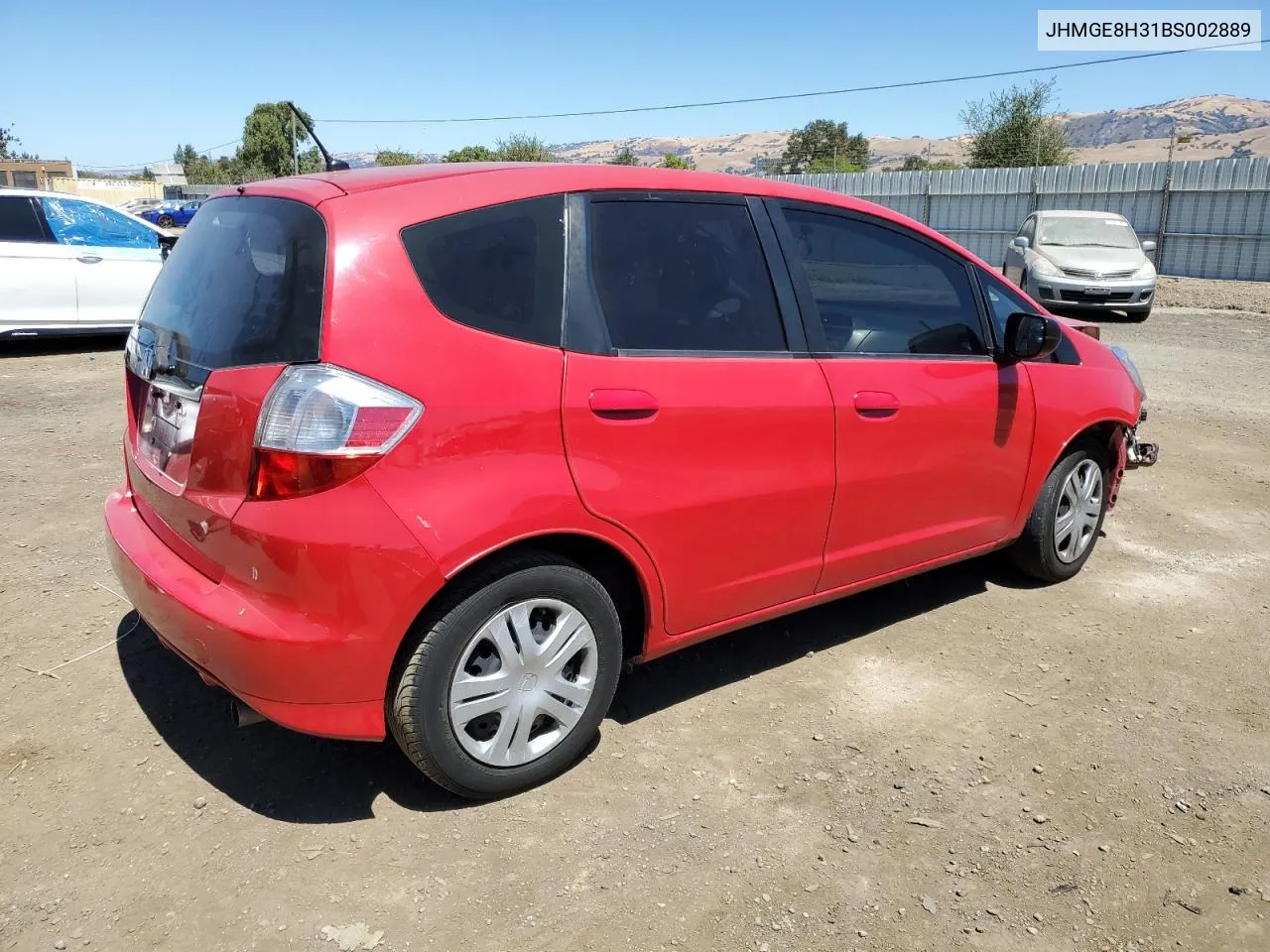 JHMGE8H31BS002889 2011 Honda Fit