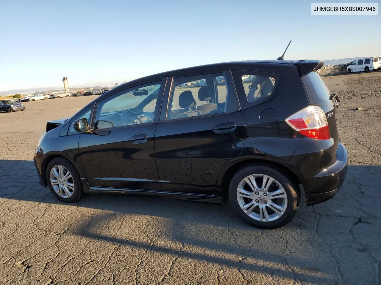 2011 Honda Fit Sport VIN: JHMGE8H5XBS007946 Lot: 69707194