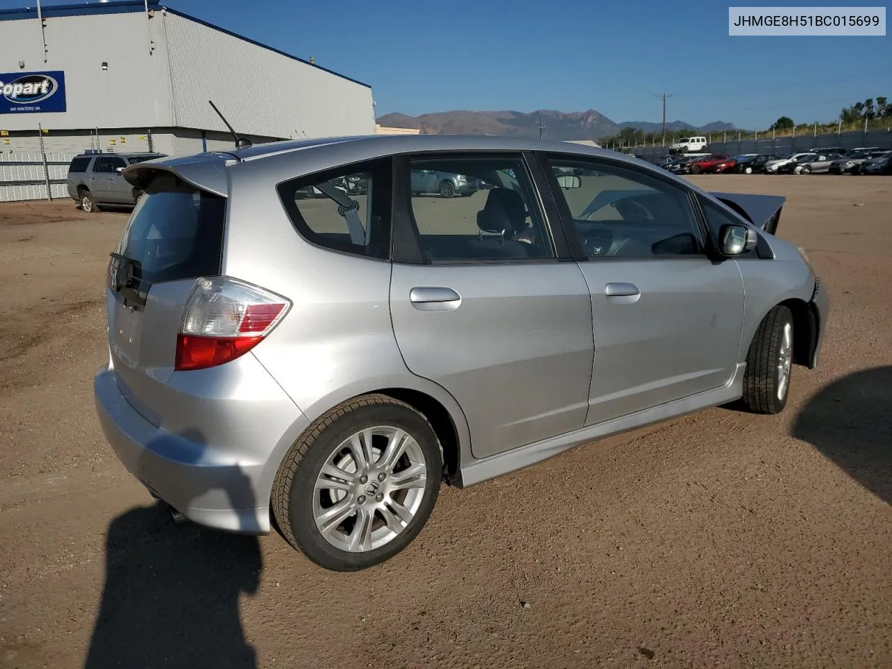 JHMGE8H51BC015699 2011 Honda Fit Sport