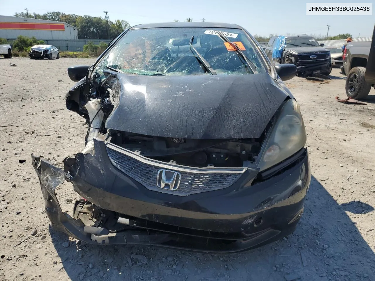 2011 Honda Fit VIN: JHMGE8H33BC025438 Lot: 72473654