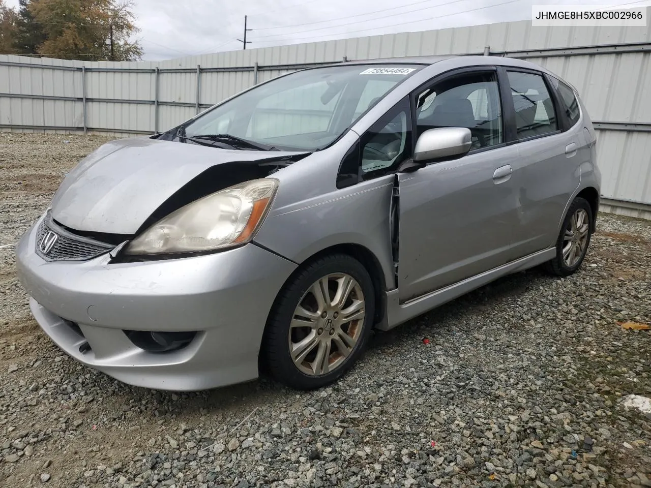 2011 Honda Fit Sport VIN: JHMGE8H5XBC002966 Lot: 73854464