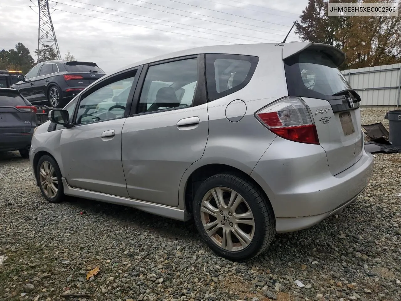 2011 Honda Fit Sport VIN: JHMGE8H5XBC002966 Lot: 73854464