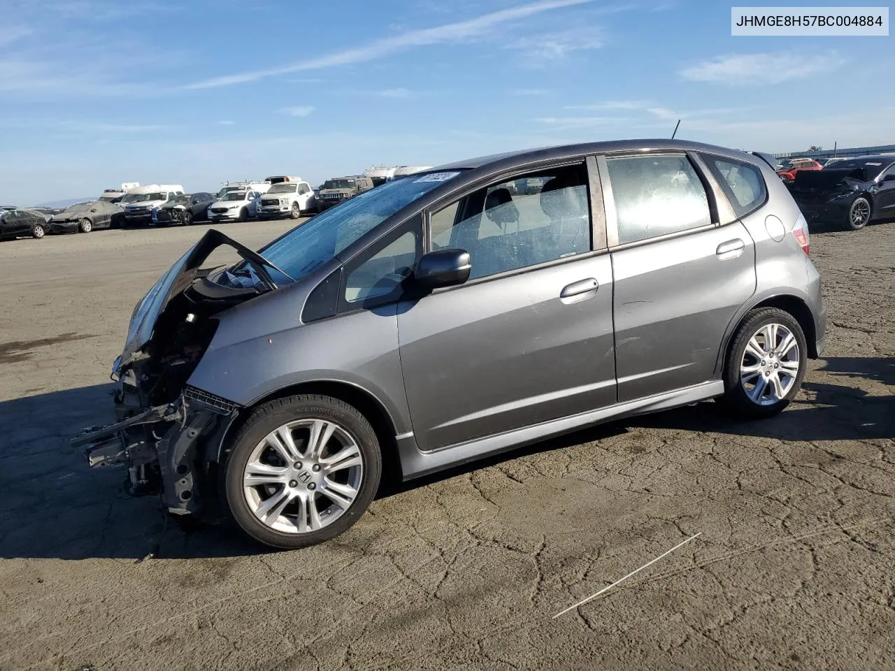 2011 Honda Fit Sport VIN: JHMGE8H57BC004884 Lot: 76178224