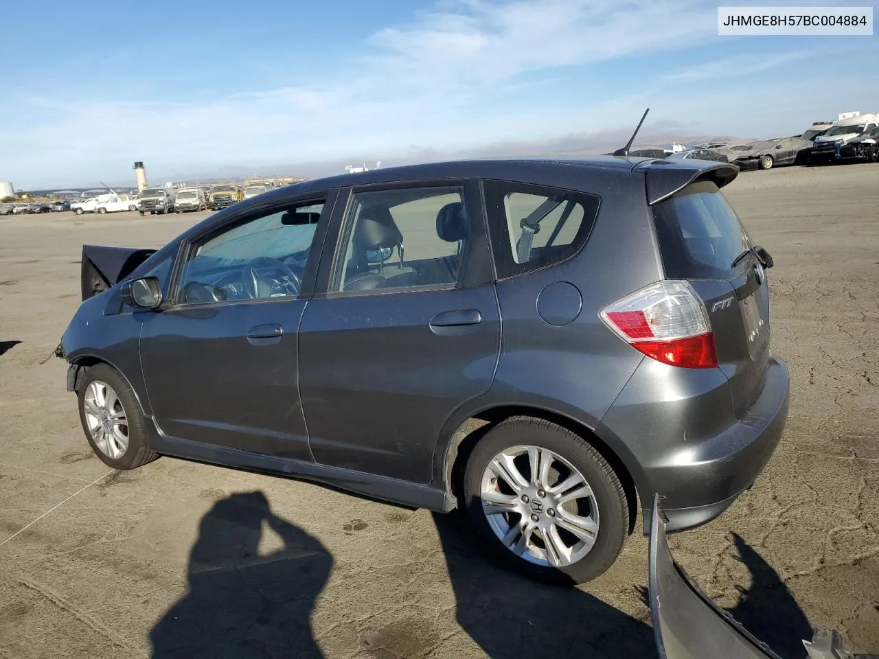 2011 Honda Fit Sport VIN: JHMGE8H57BC004884 Lot: 76178224