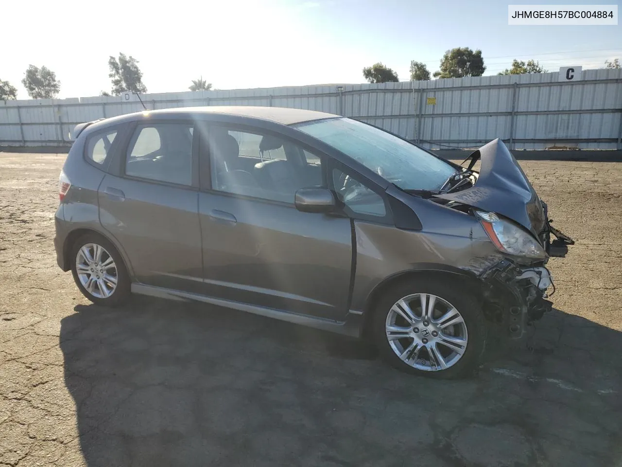 JHMGE8H57BC004884 2011 Honda Fit Sport