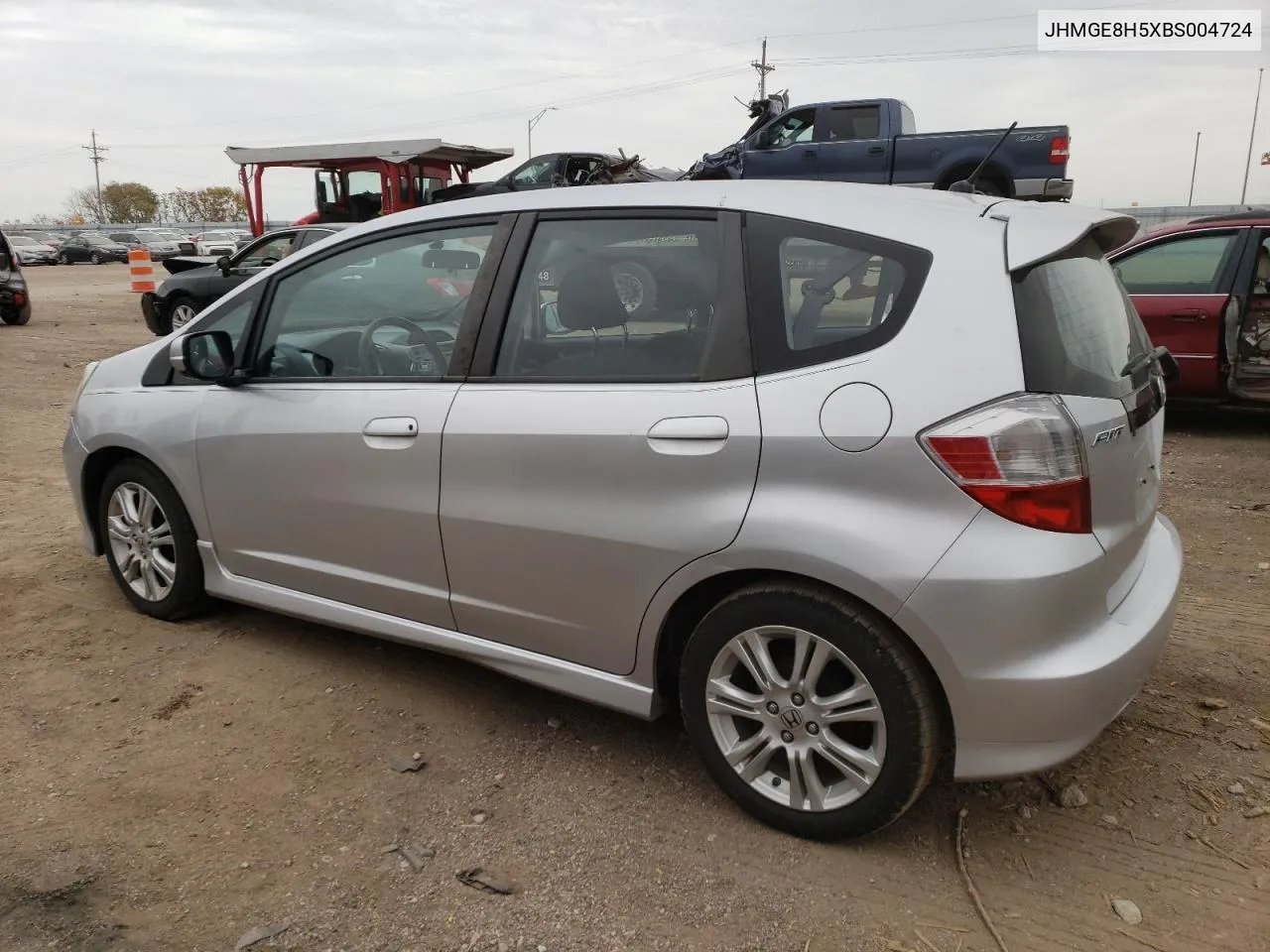 JHMGE8H5XBS004724 2011 Honda Fit Sport