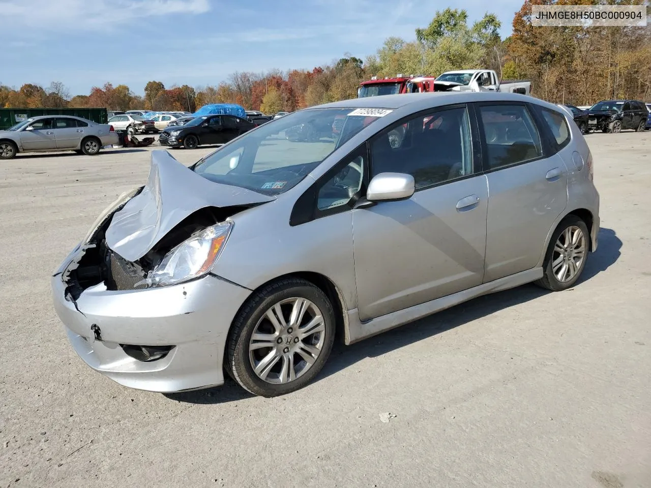 2011 Honda Fit Sport VIN: JHMGE8H50BC000904 Lot: 77298094