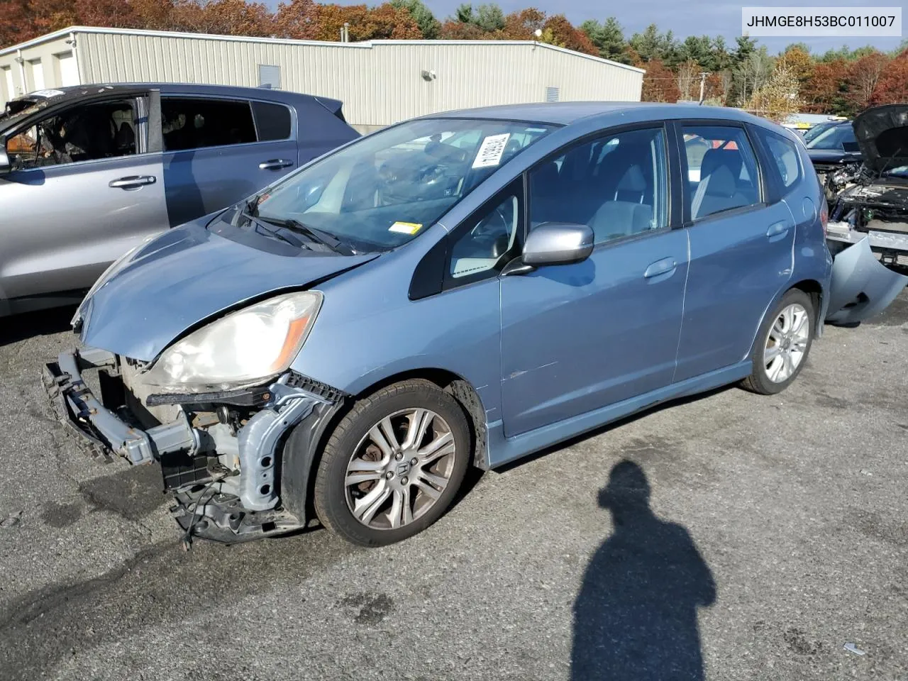 2011 Honda Fit Sport VIN: JHMGE8H53BC011007 Lot: 78166314