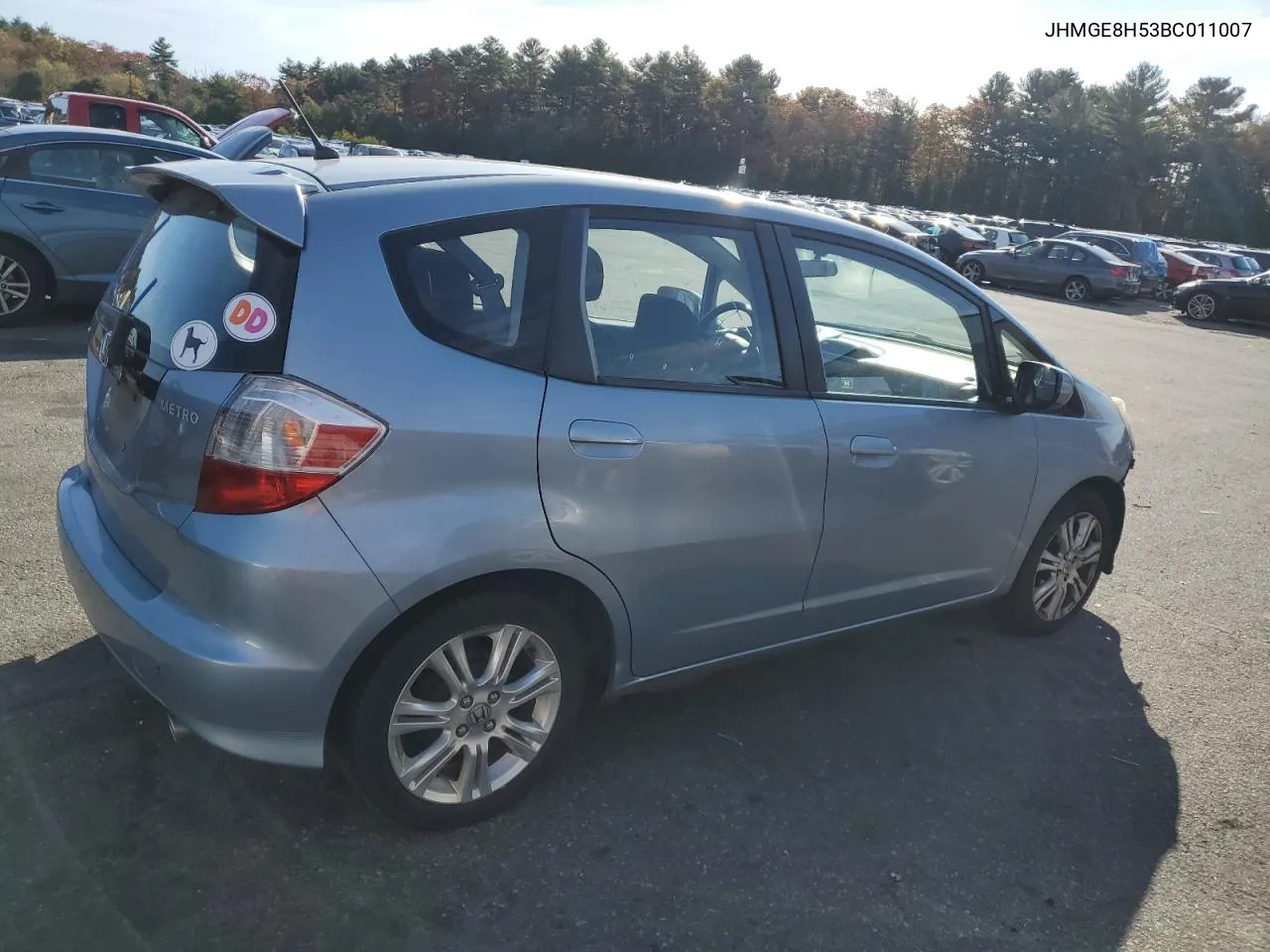 2011 Honda Fit Sport VIN: JHMGE8H53BC011007 Lot: 78166314