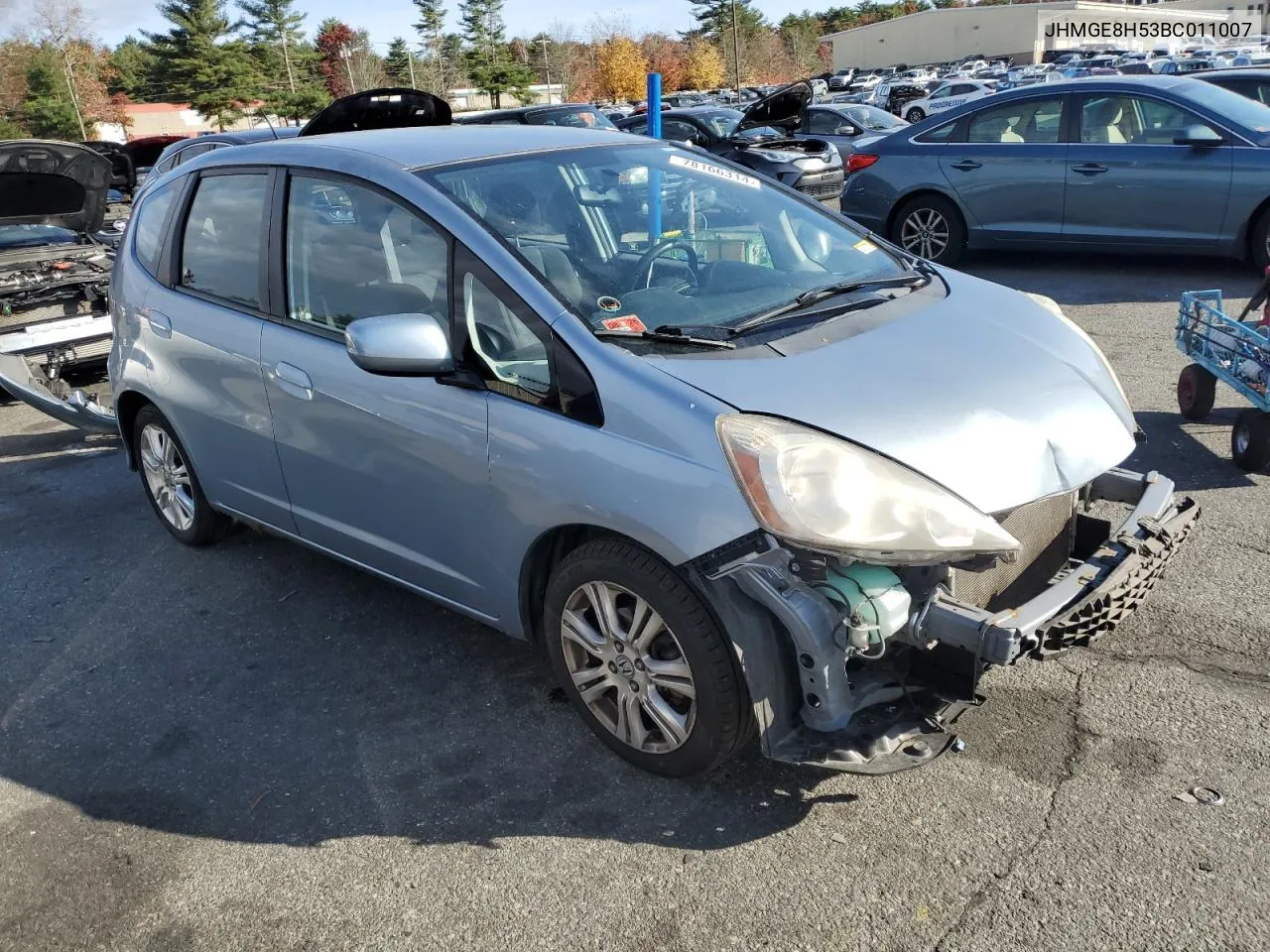 2011 Honda Fit Sport VIN: JHMGE8H53BC011007 Lot: 78166314