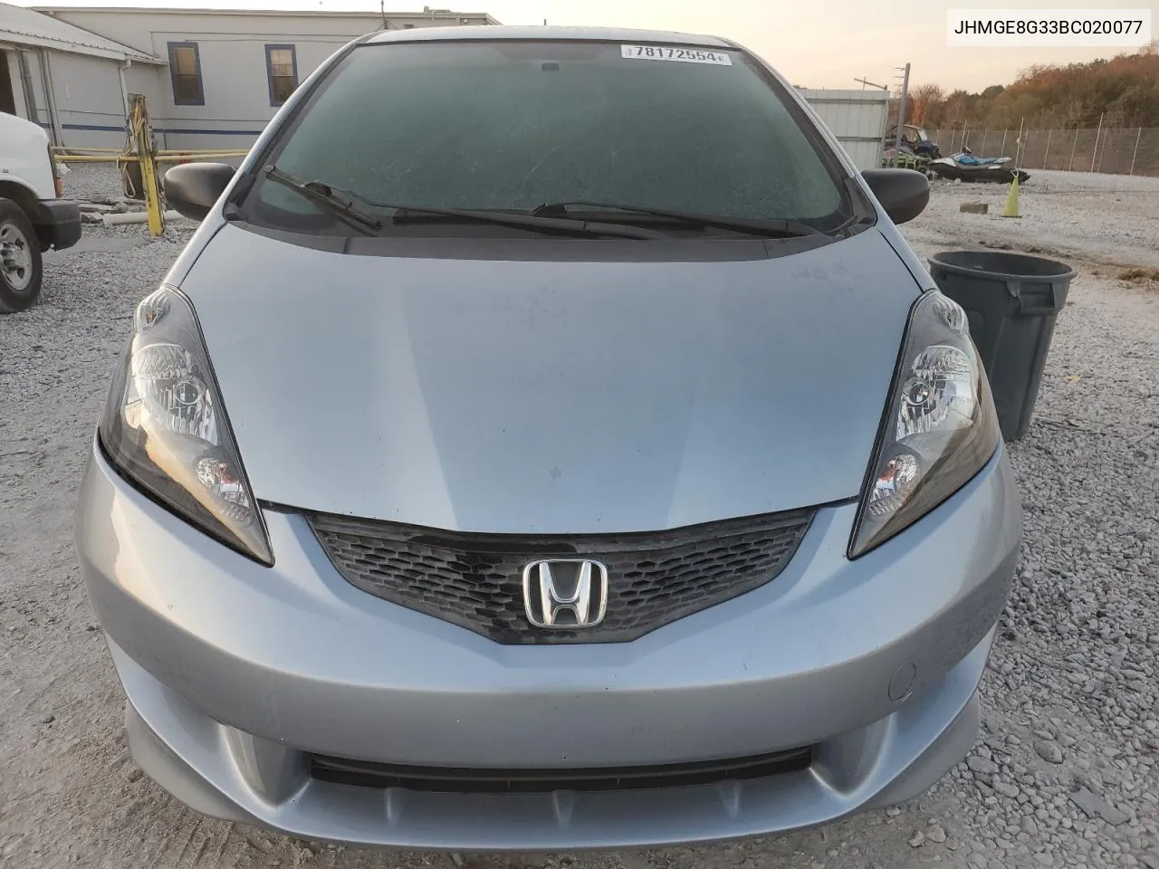 2011 Honda Fit VIN: JHMGE8G33BC020077 Lot: 78172554