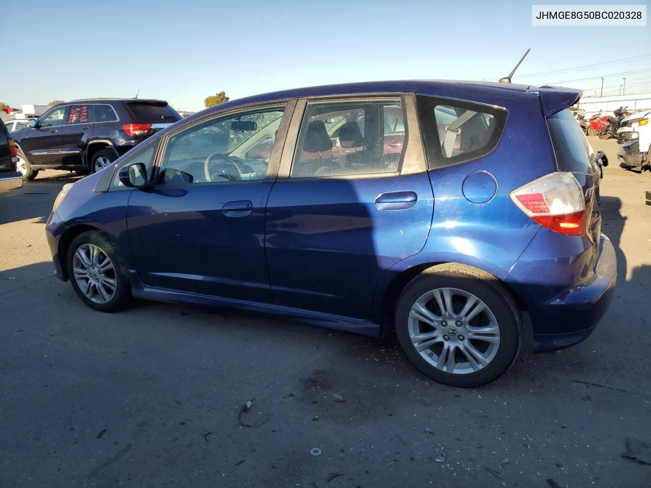 2011 Honda Fit Sport VIN: JHMGE8G50BC020328 Lot: 78206964