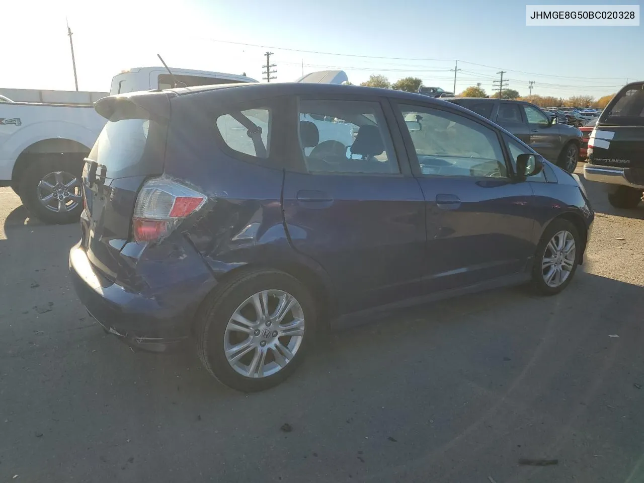 2011 Honda Fit Sport VIN: JHMGE8G50BC020328 Lot: 78206964