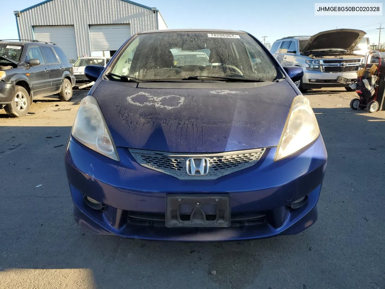 2011 Honda Fit Sport VIN: JHMGE8G50BC020328 Lot: 78206964