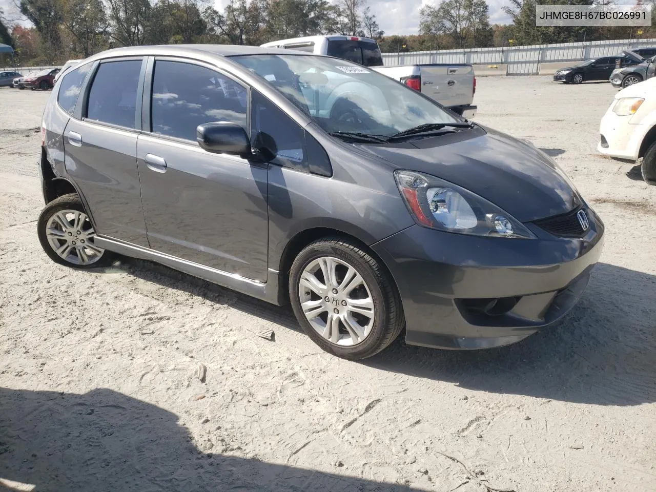 2011 Honda Fit Sport VIN: JHMGE8H67BC026991 Lot: 78434934