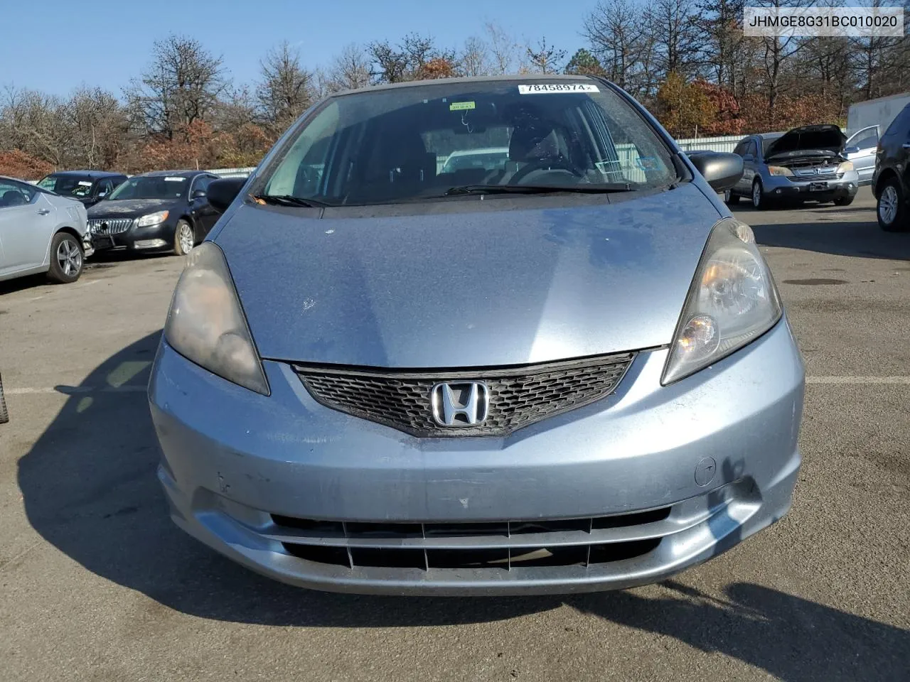 2011 Honda Fit VIN: JHMGE8G31BC010020 Lot: 78458974