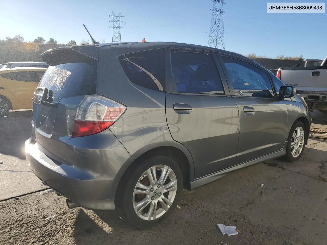 2011 Honda Fit Sport VIN: JHMGE8H58BS009498 Lot: 78679854