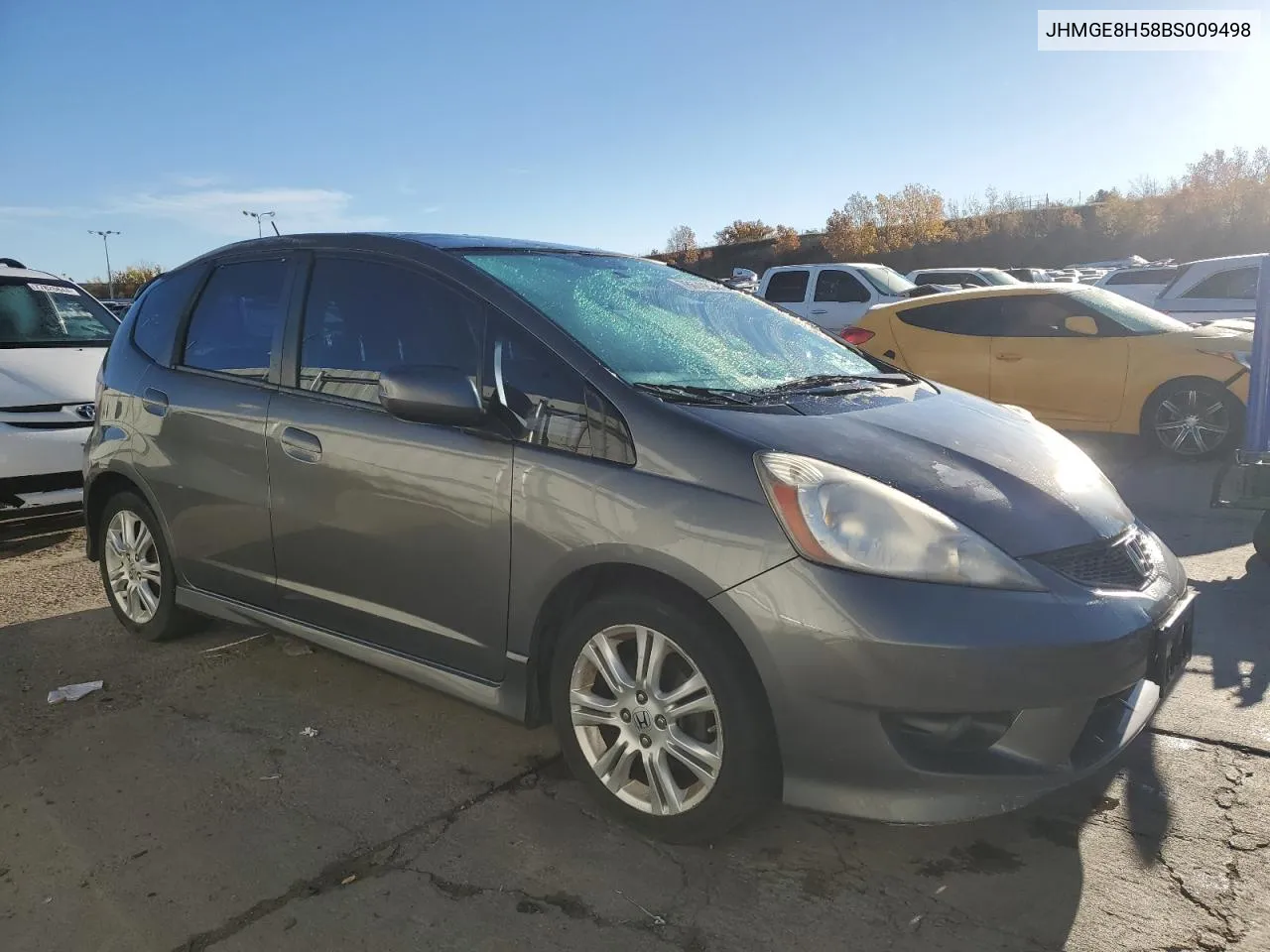 2011 Honda Fit Sport VIN: JHMGE8H58BS009498 Lot: 78679854