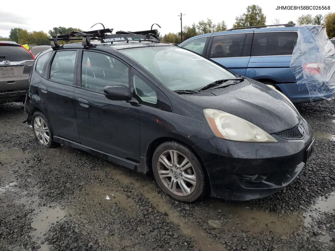 2011 Honda Fit Sport VIN: JHMGE8H58BC026568 Lot: 78960674