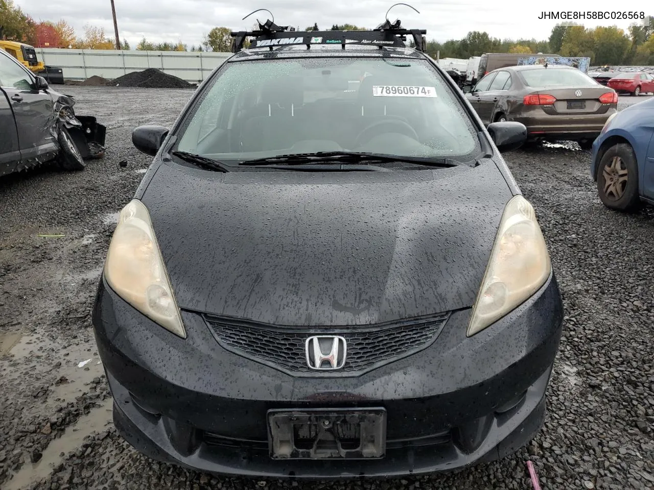 2011 Honda Fit Sport VIN: JHMGE8H58BC026568 Lot: 78960674