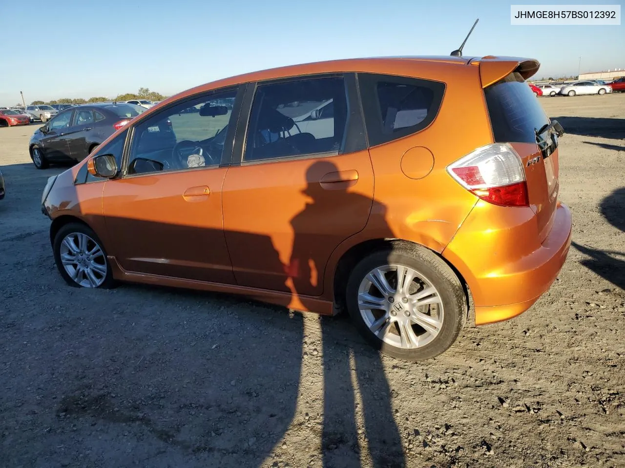 2011 Honda Fit Sport VIN: JHMGE8H57BS012392 Lot: 79343304