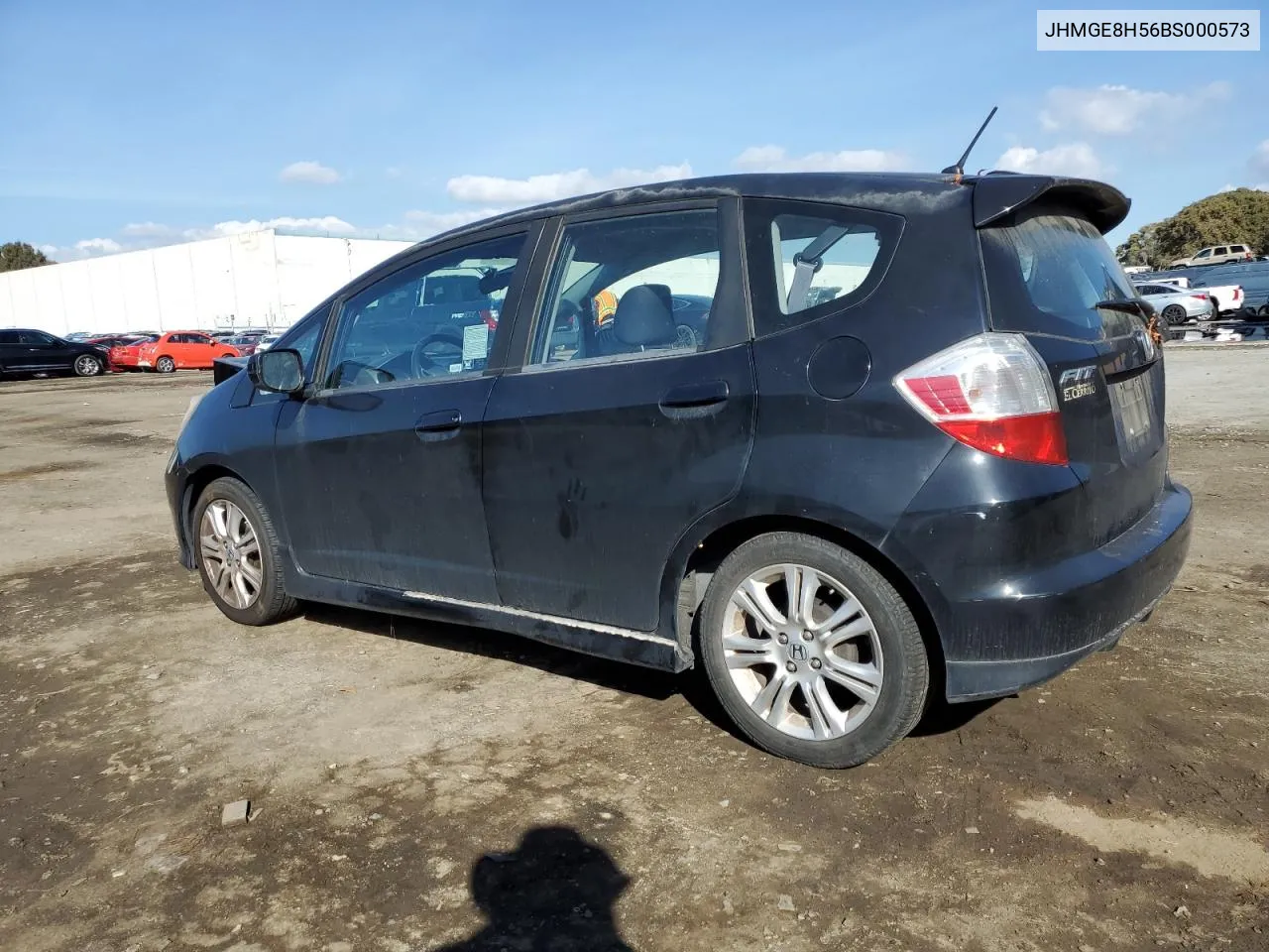 2011 Honda Fit Sport VIN: JHMGE8H56BS000573 Lot: 80582634