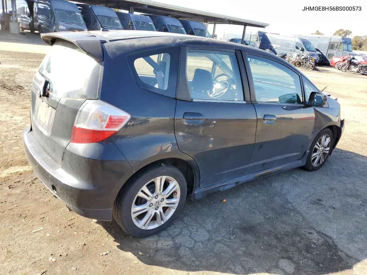 2011 Honda Fit Sport VIN: JHMGE8H56BS000573 Lot: 80582634