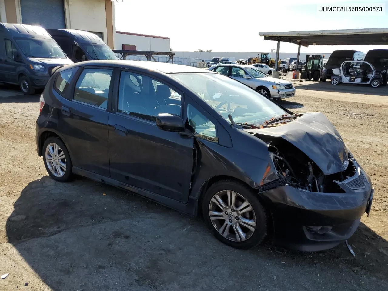 2011 Honda Fit Sport VIN: JHMGE8H56BS000573 Lot: 80582634