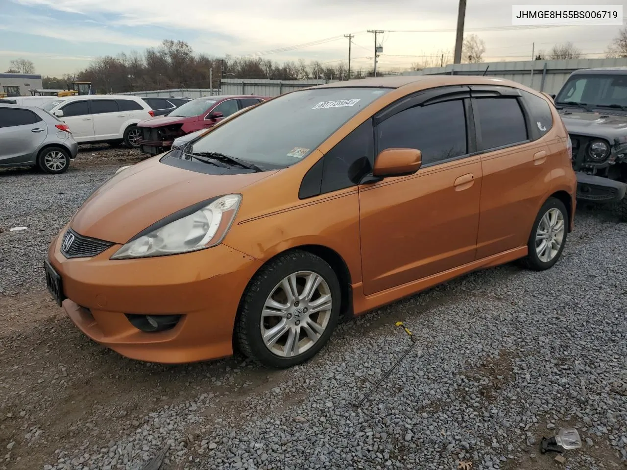 2011 Honda Fit Sport VIN: JHMGE8H55BS006719 Lot: 80773864