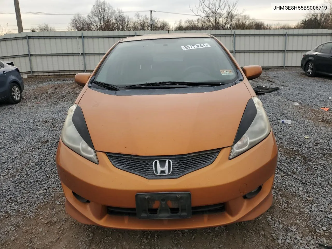 2011 Honda Fit Sport VIN: JHMGE8H55BS006719 Lot: 80773864