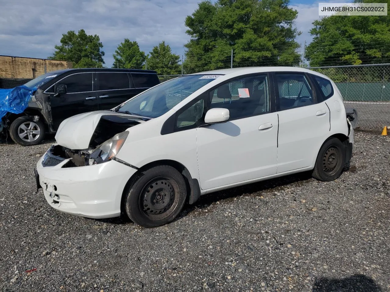 2012 Honda Fit VIN: JHMGE8H31CS002022 Lot: 67034854