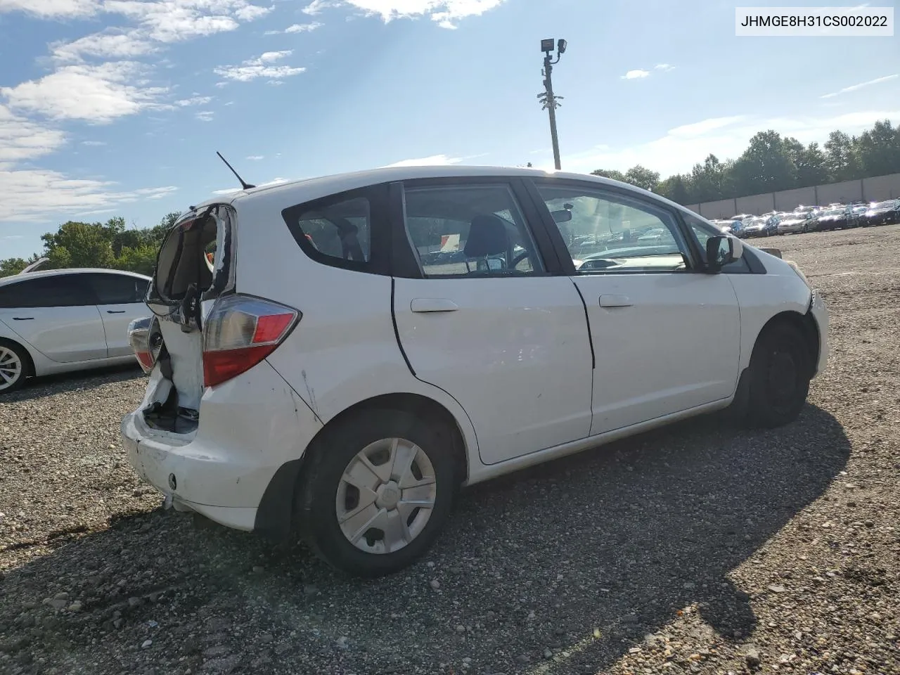 2012 Honda Fit VIN: JHMGE8H31CS002022 Lot: 67034854