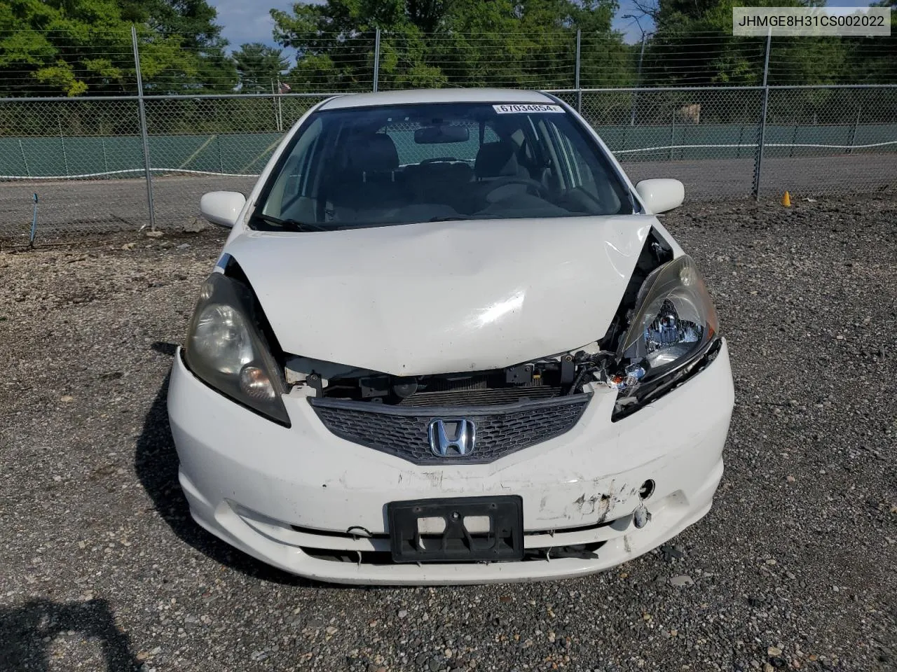 2012 Honda Fit VIN: JHMGE8H31CS002022 Lot: 67034854