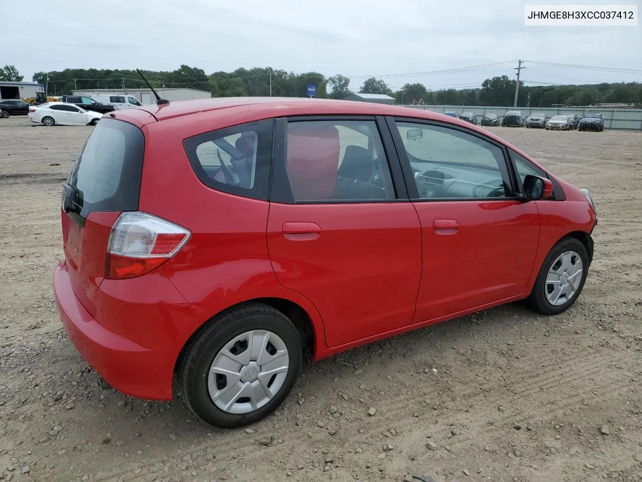 JHMGE8H3XCC037412 2012 Honda Fit