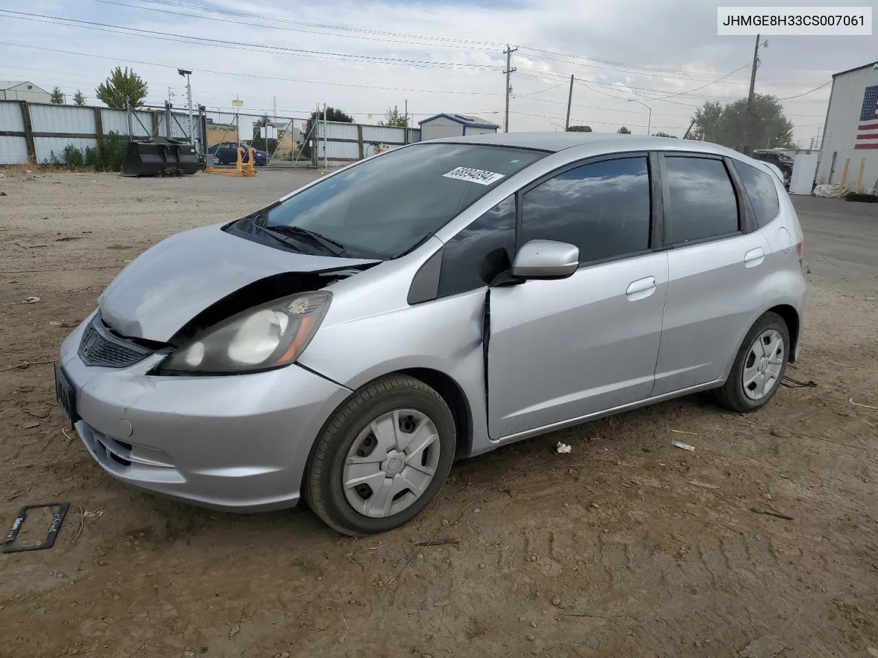 2012 Honda Fit VIN: JHMGE8H33CS007061 Lot: 68894894